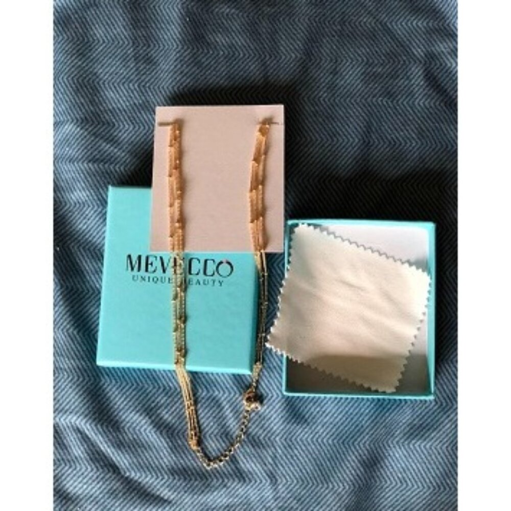 New Dainty Gold Chain Choker Necklace 14K Gold Plated Handmade Boho Cute Tiny